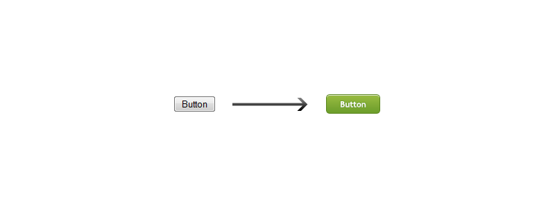 From a default HTML input button to a styled with CSS one