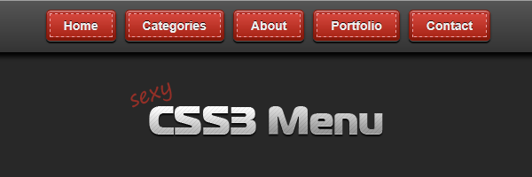 Sexy CSS3 menu