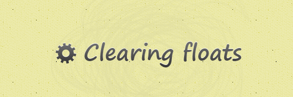 Clearing floats