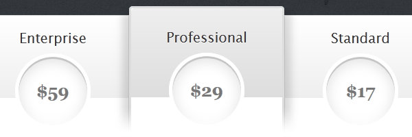 CSS3 pricing table