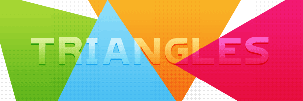 Colored triangles in HTML, SVG and CSS